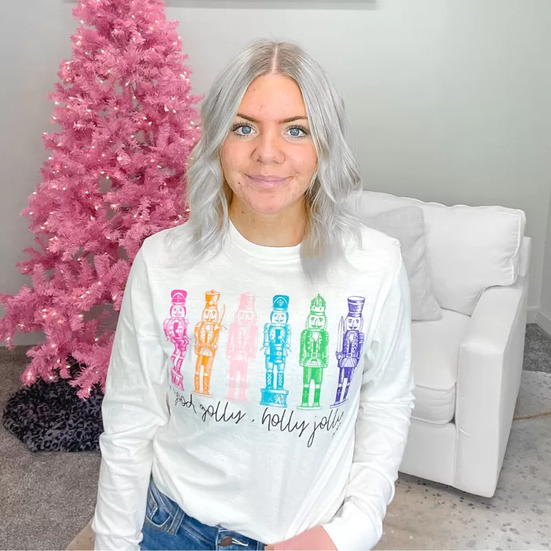 Good Golly Holly Jolly Nutcracker Long Sleeve Top