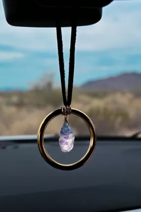 Good Vibes Angel Aura Quartz Car Charm