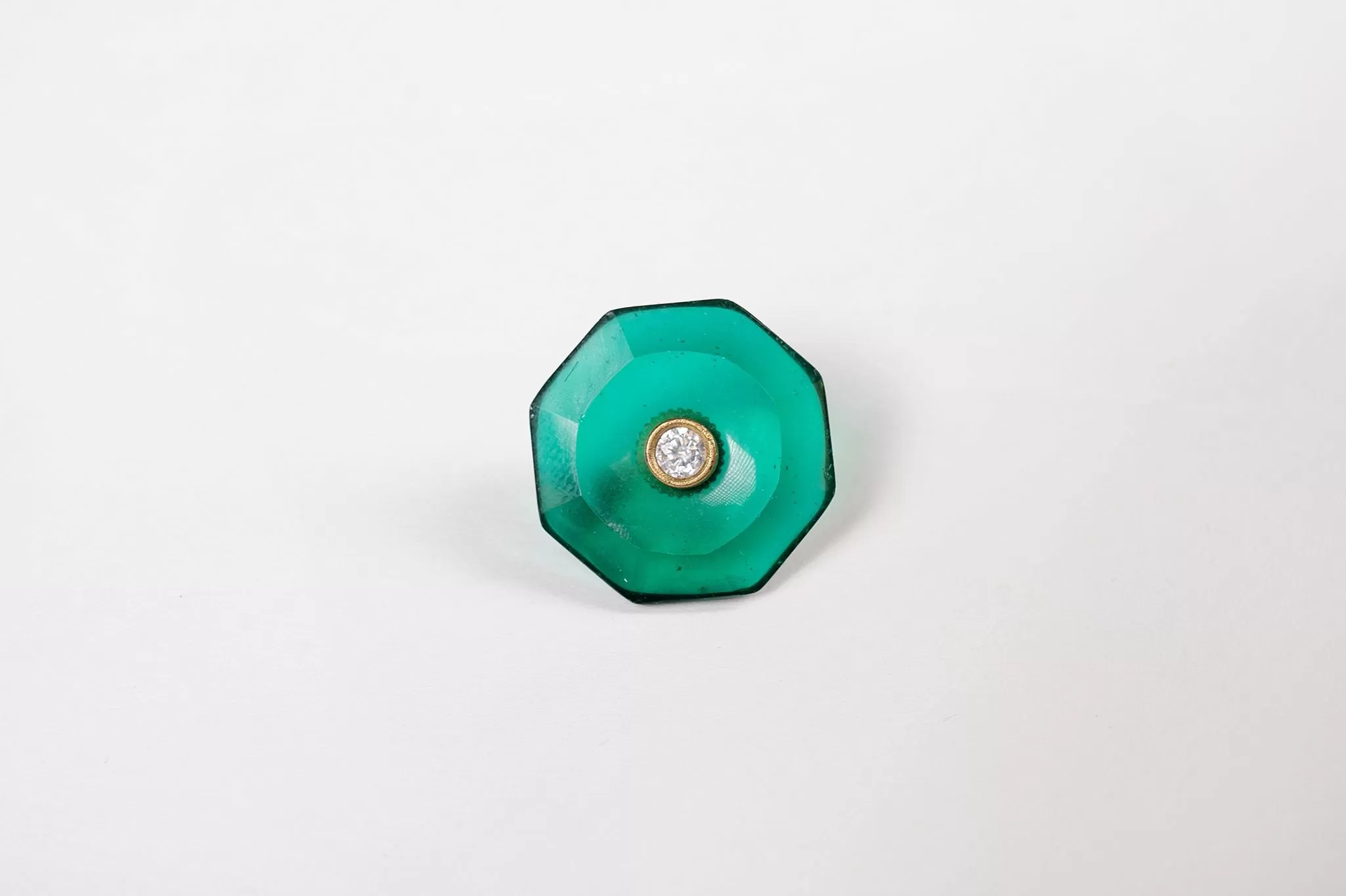 Green Crystal Duke Buttons