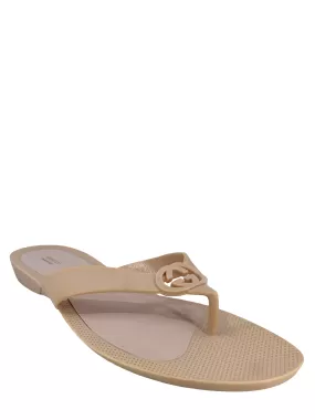 Gucci Rubber GG Thong Sandals Size 10