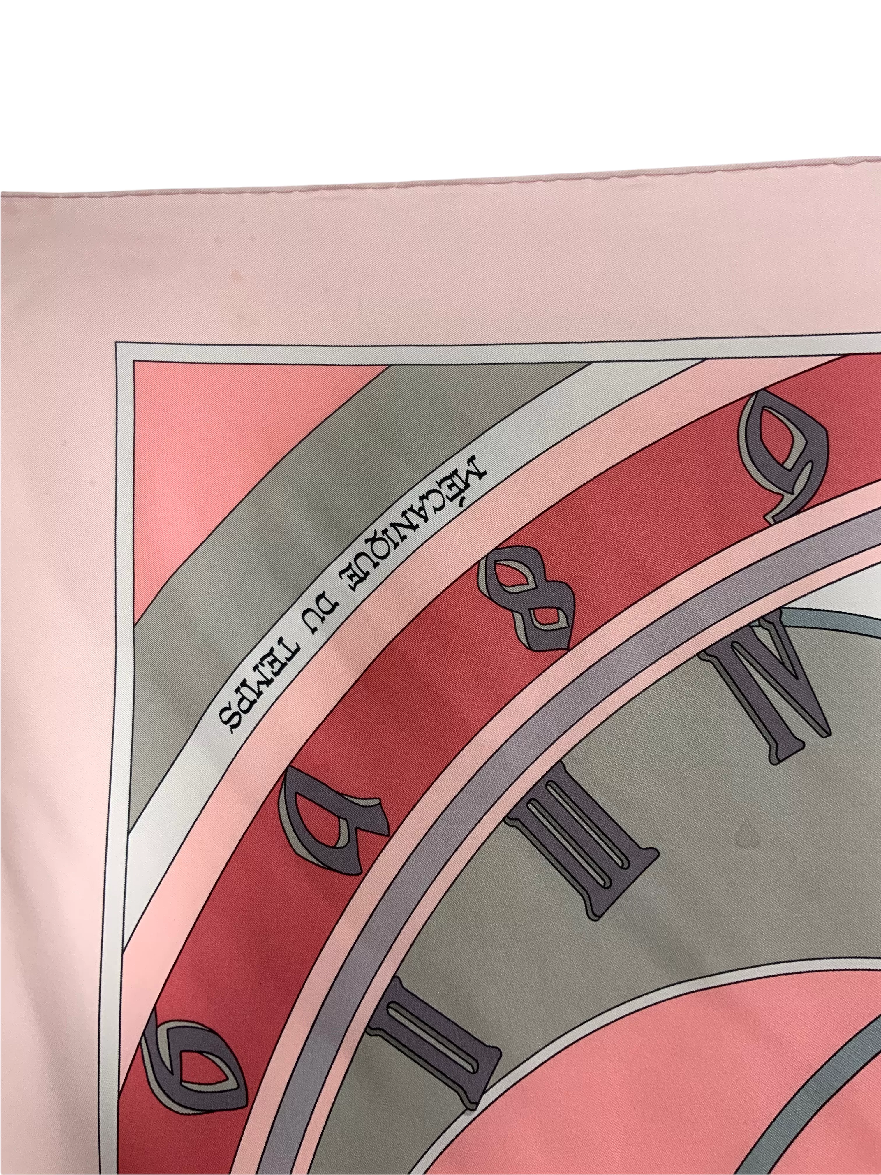 Hermes Mecanique Du Temps Silk Scarf 90