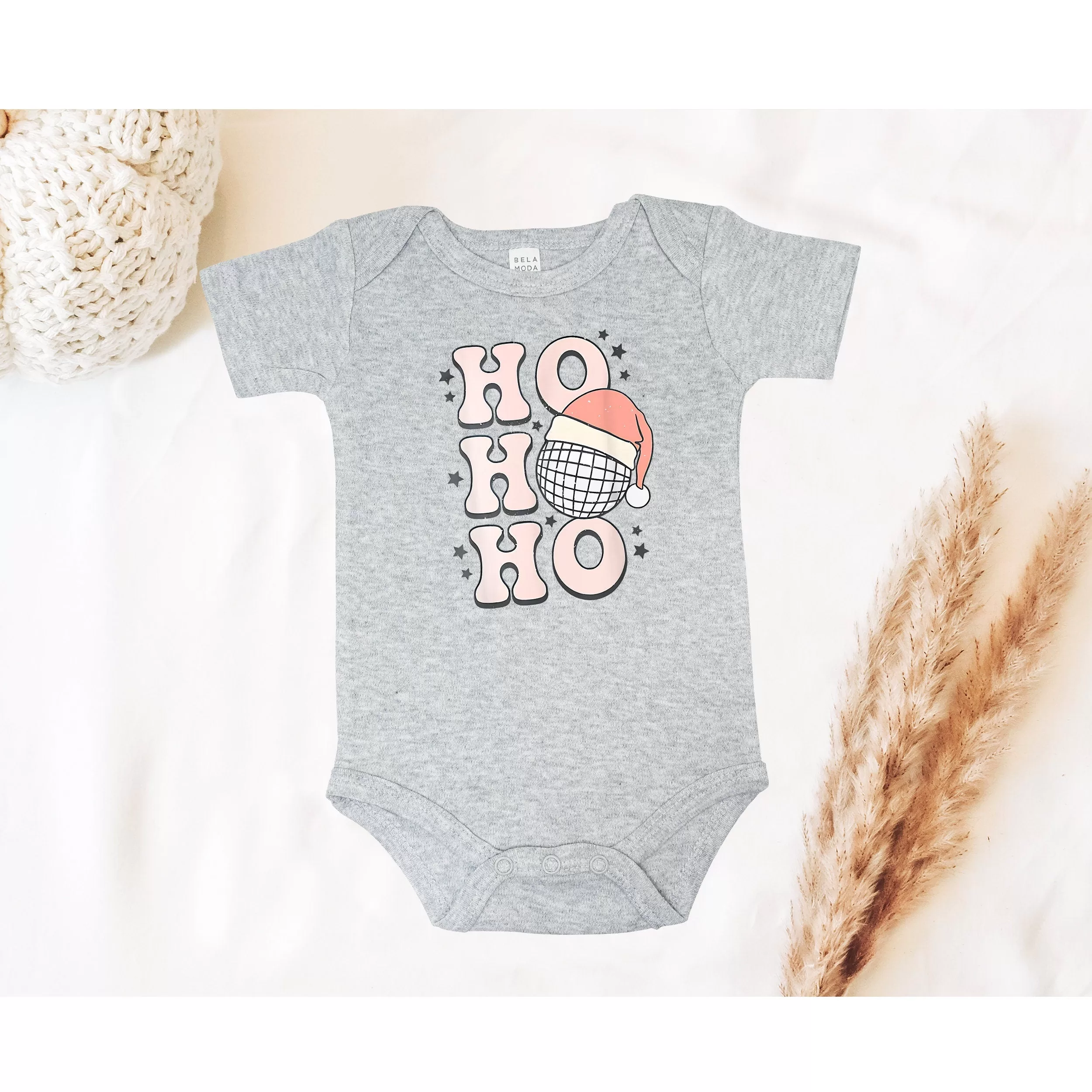 Ho Ho Ho Christmas Baby Bodysuit