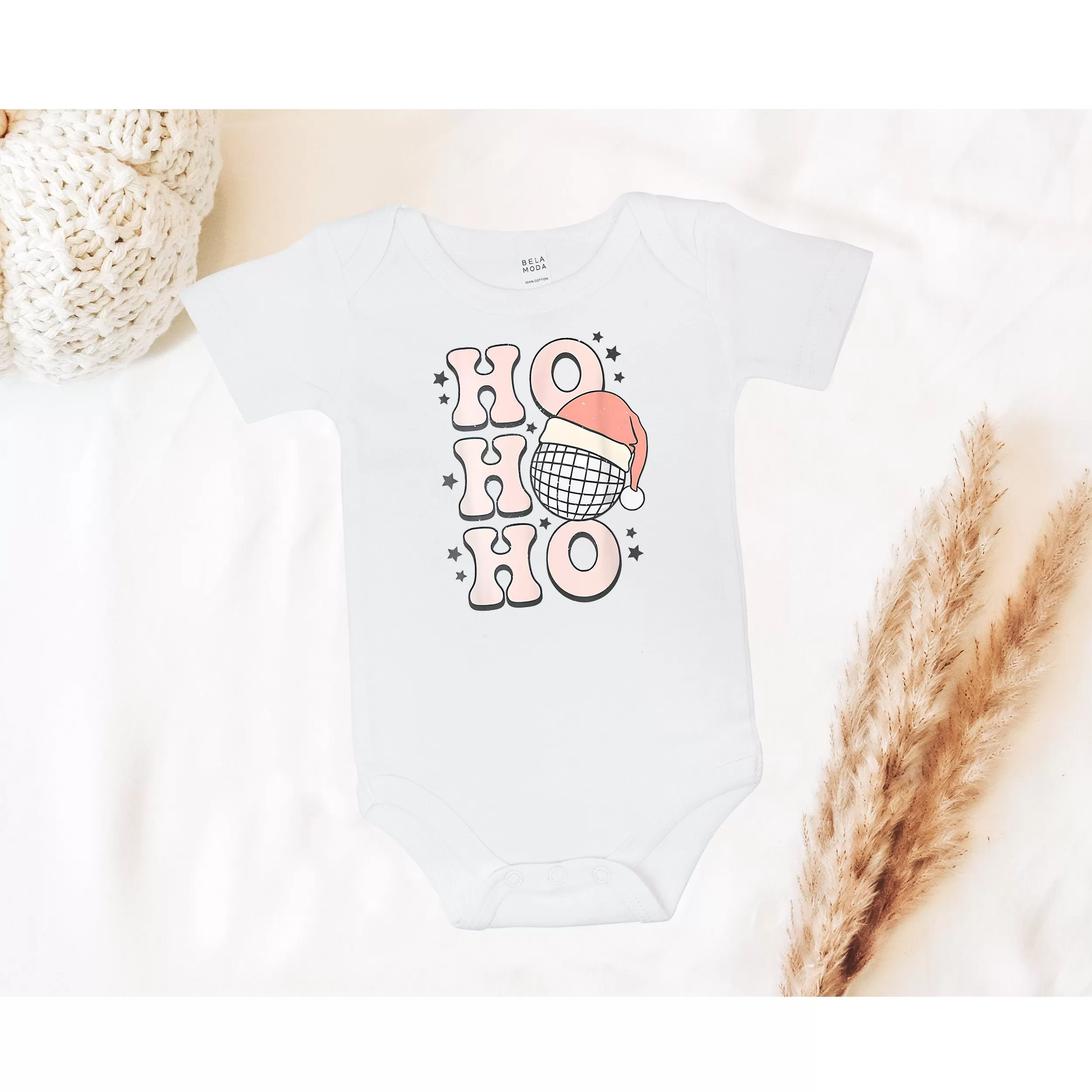 Ho Ho Ho Christmas Baby Bodysuit