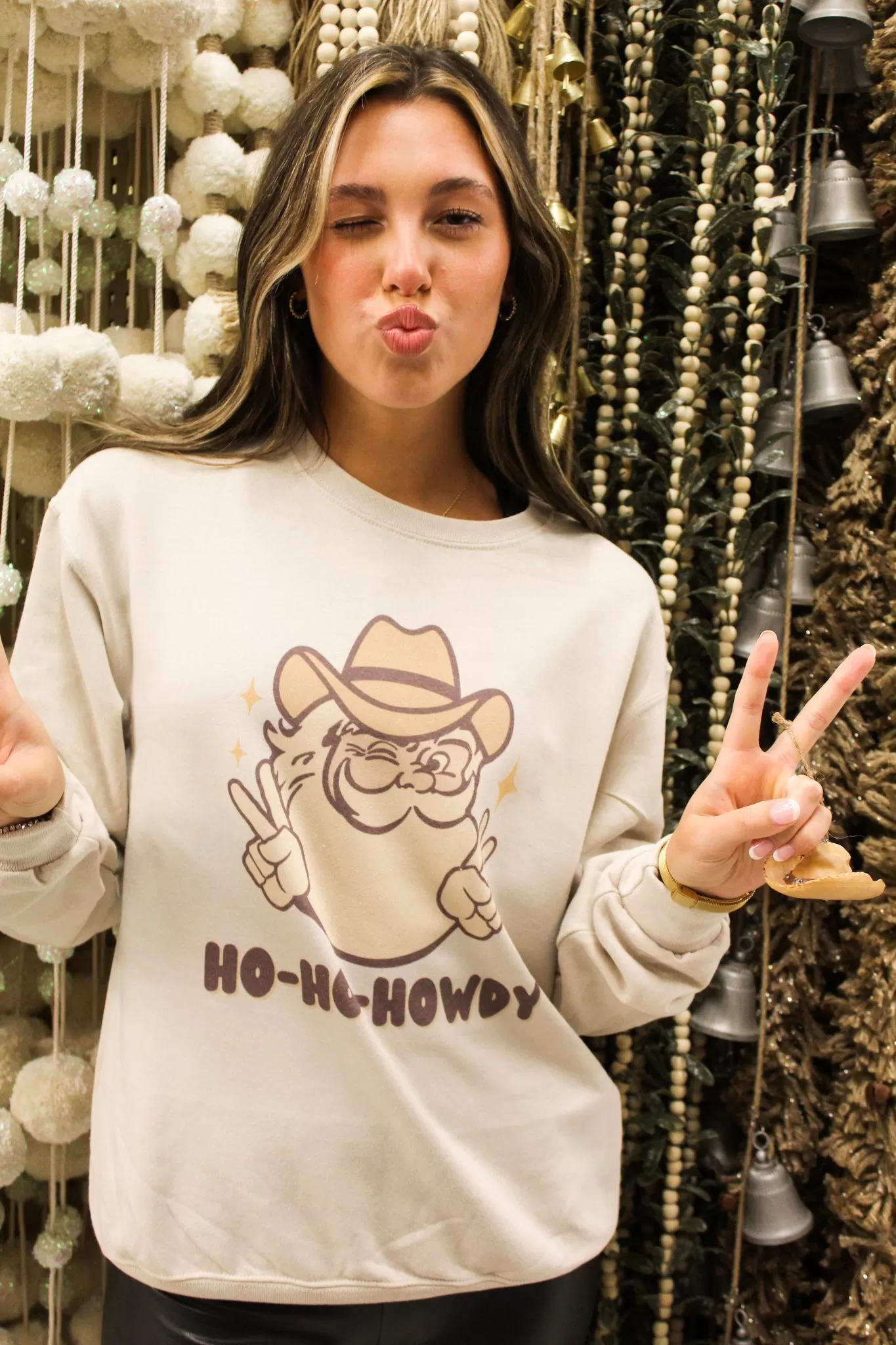 Ho Ho Howdy Graphic Sweatshirt