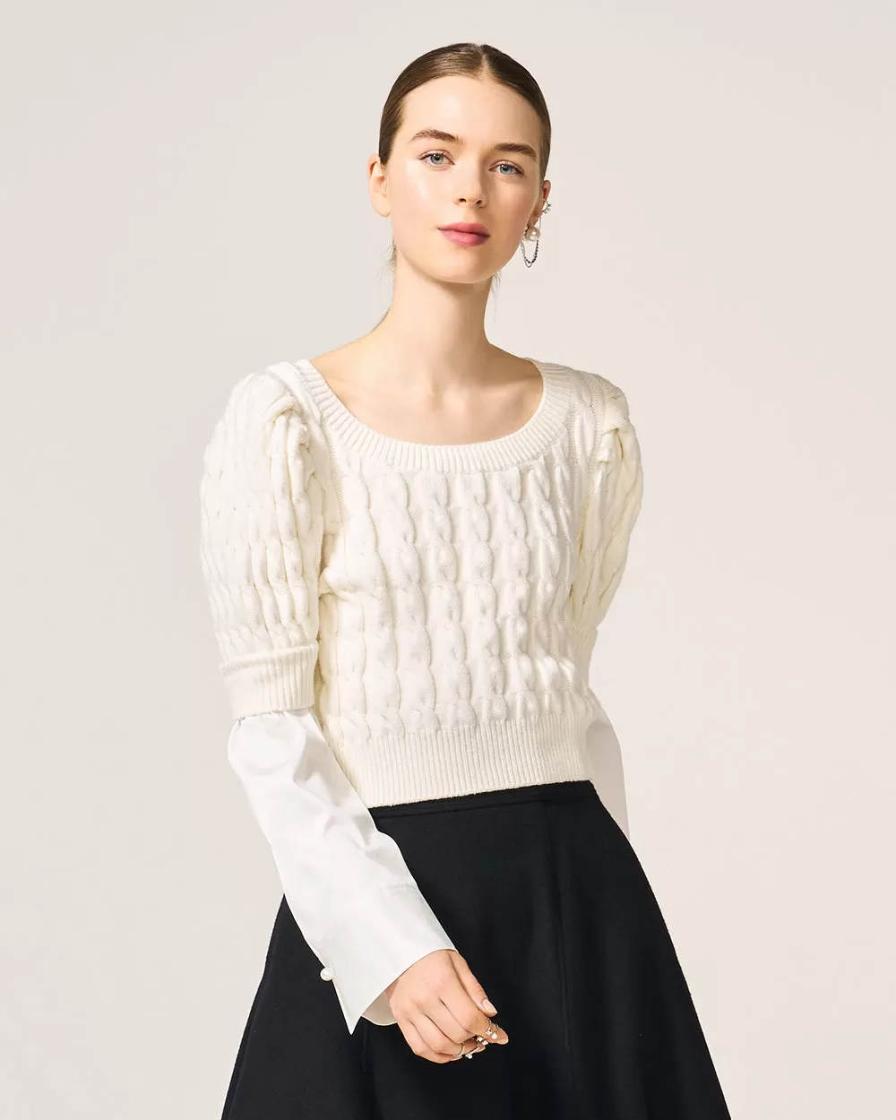 Ivory Joan Knit Top