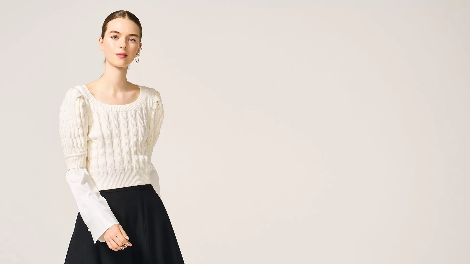 Ivory Joan Knit Top