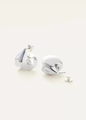 Jenny Bird Nouveaux Puff Earrings in Silver