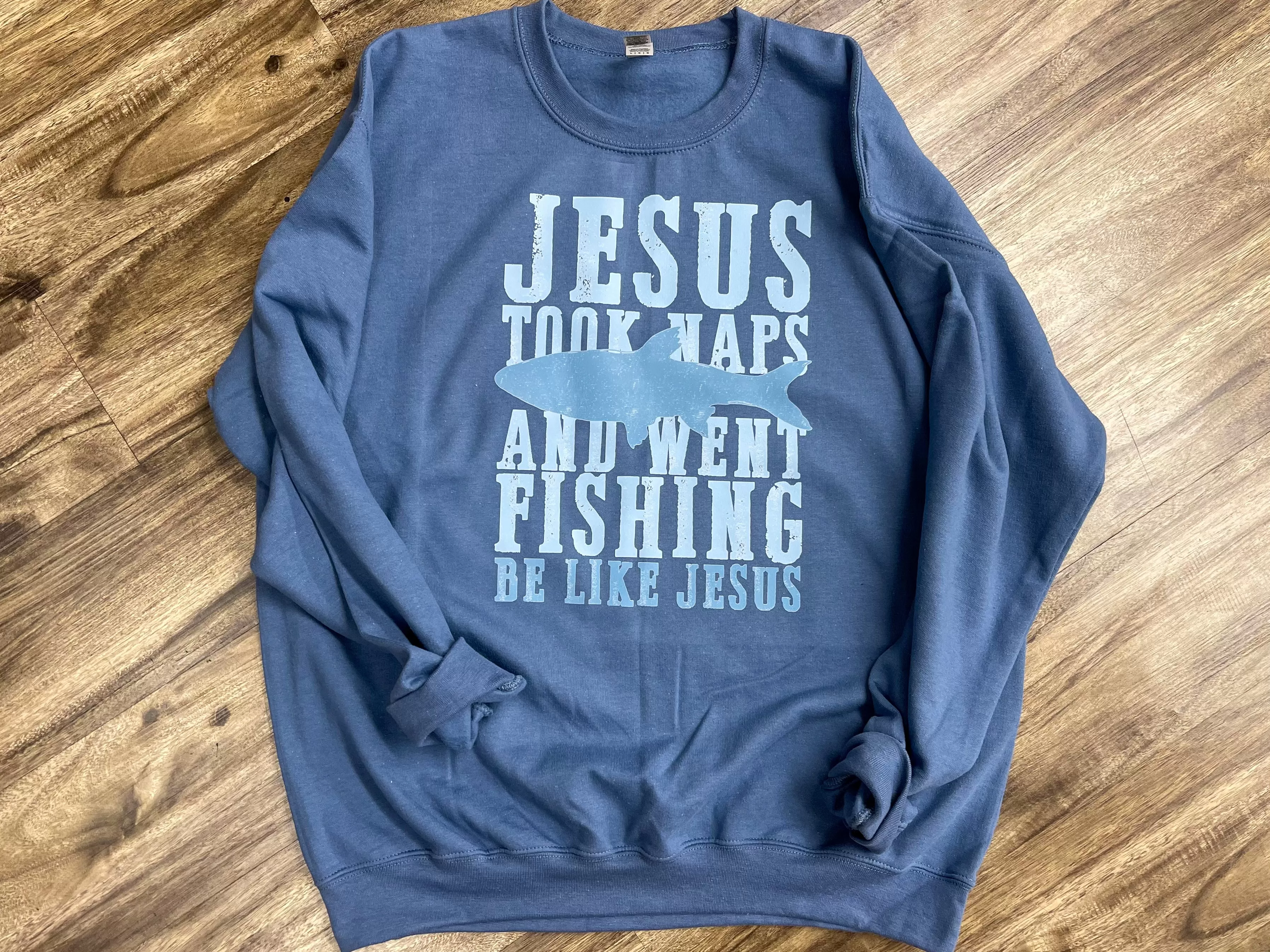 Jesus Took Naps & Went Fishing Graphic Sweatshirt