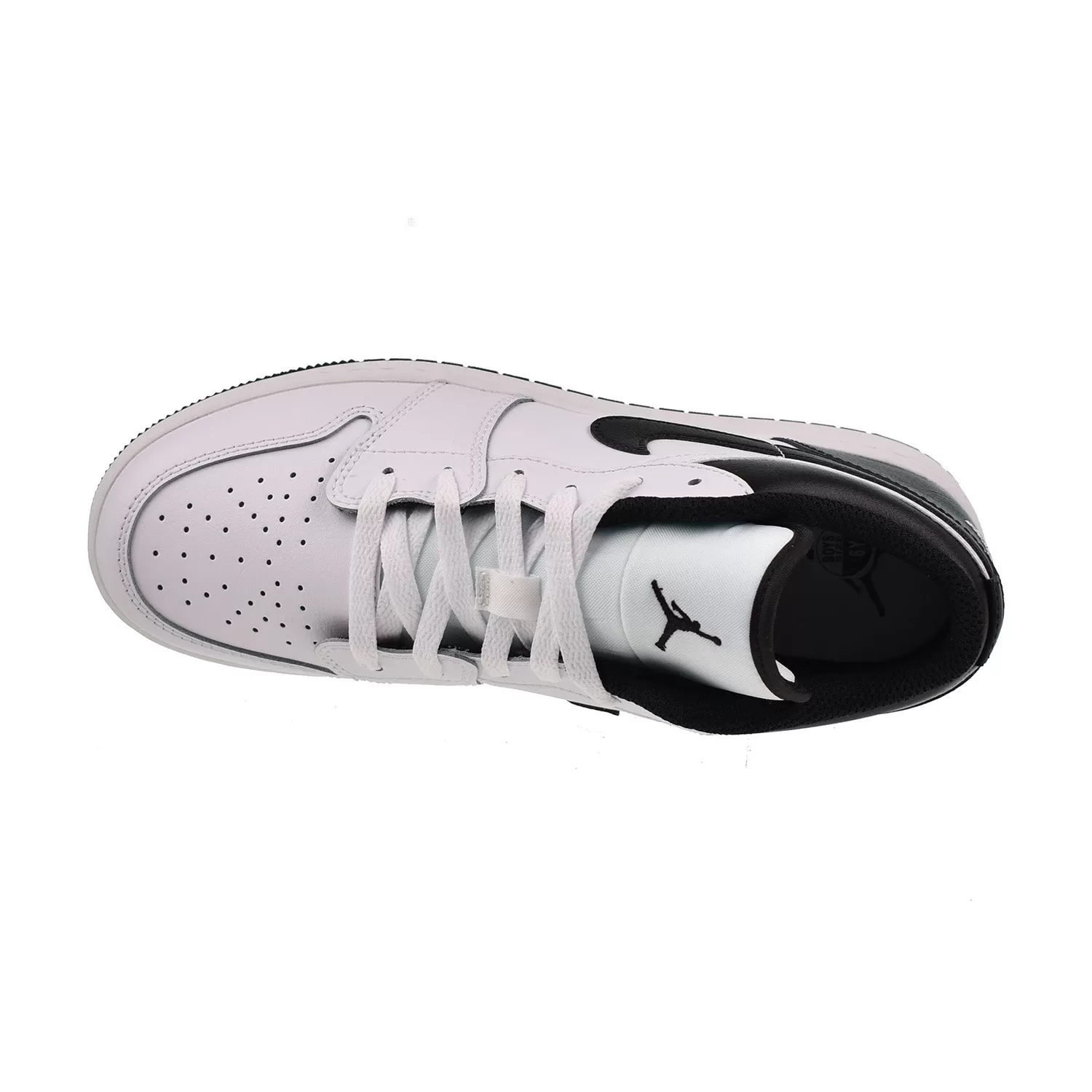 Jordan 1 Low (GS) Big Kid's Shoes White-Black