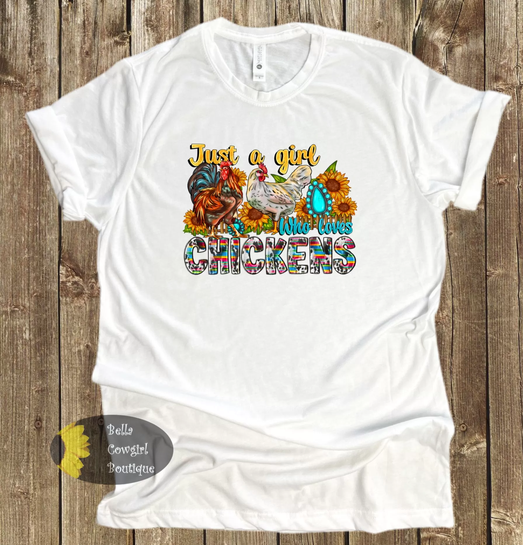 Just A Girl Who Loves Chickens Country T-Shirt