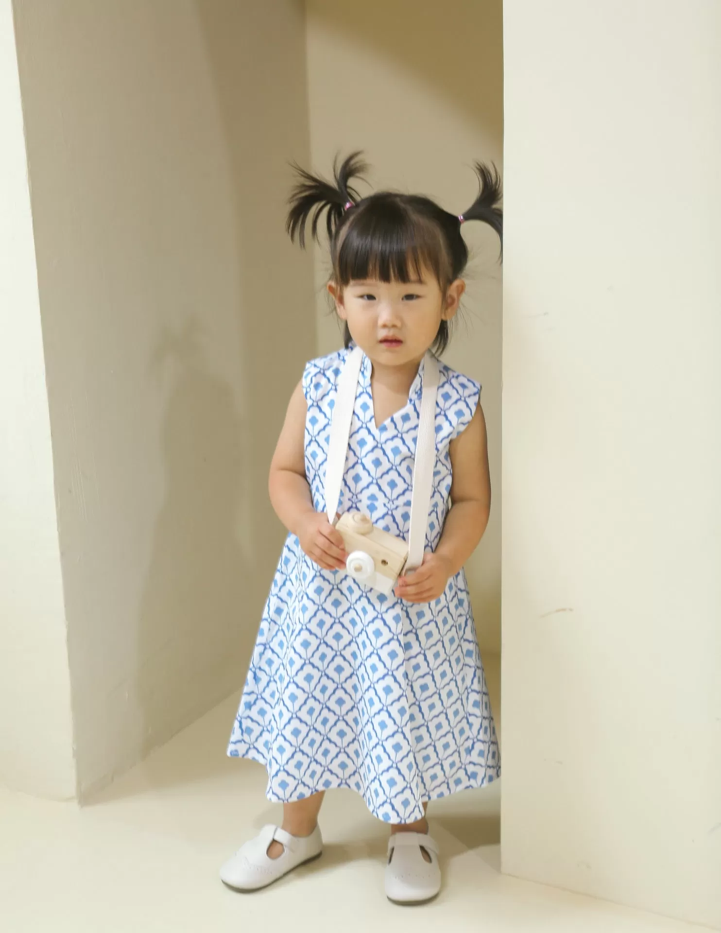 Kaela Dress in Porcelain Tiles