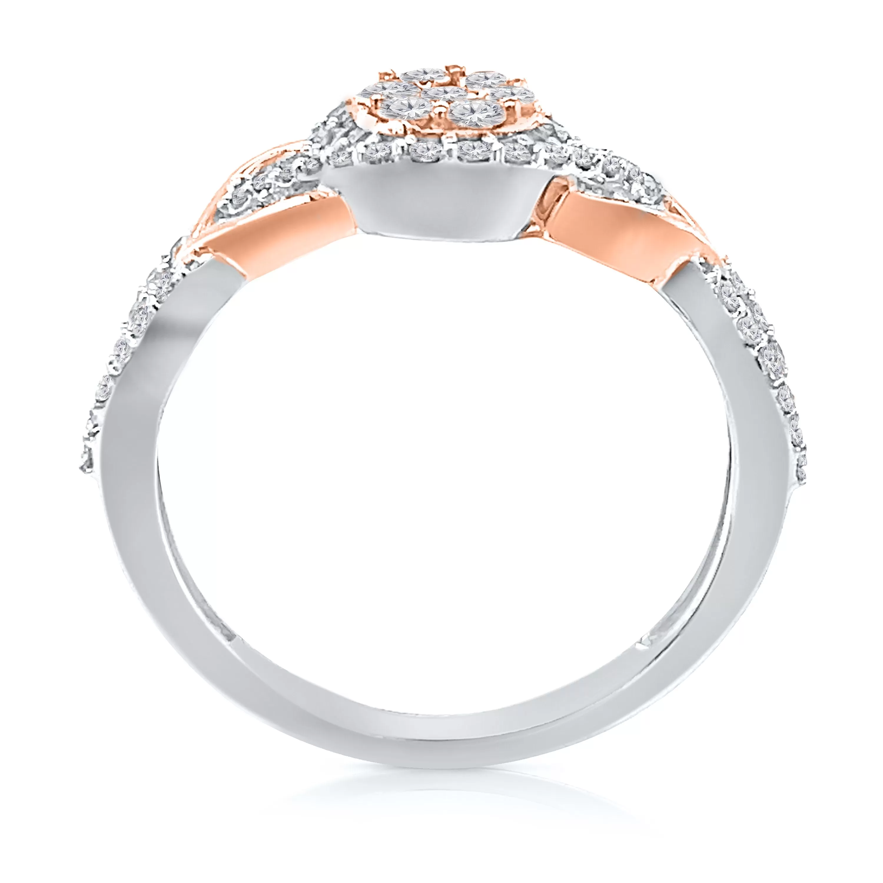 Kallati Eternal Diamond Ring in 14K Two-Tone Gold