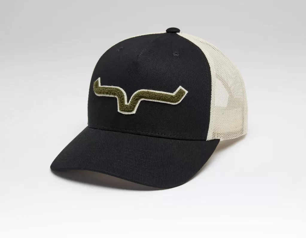 Kimes Ranch Tracker Trucker Hat-Black