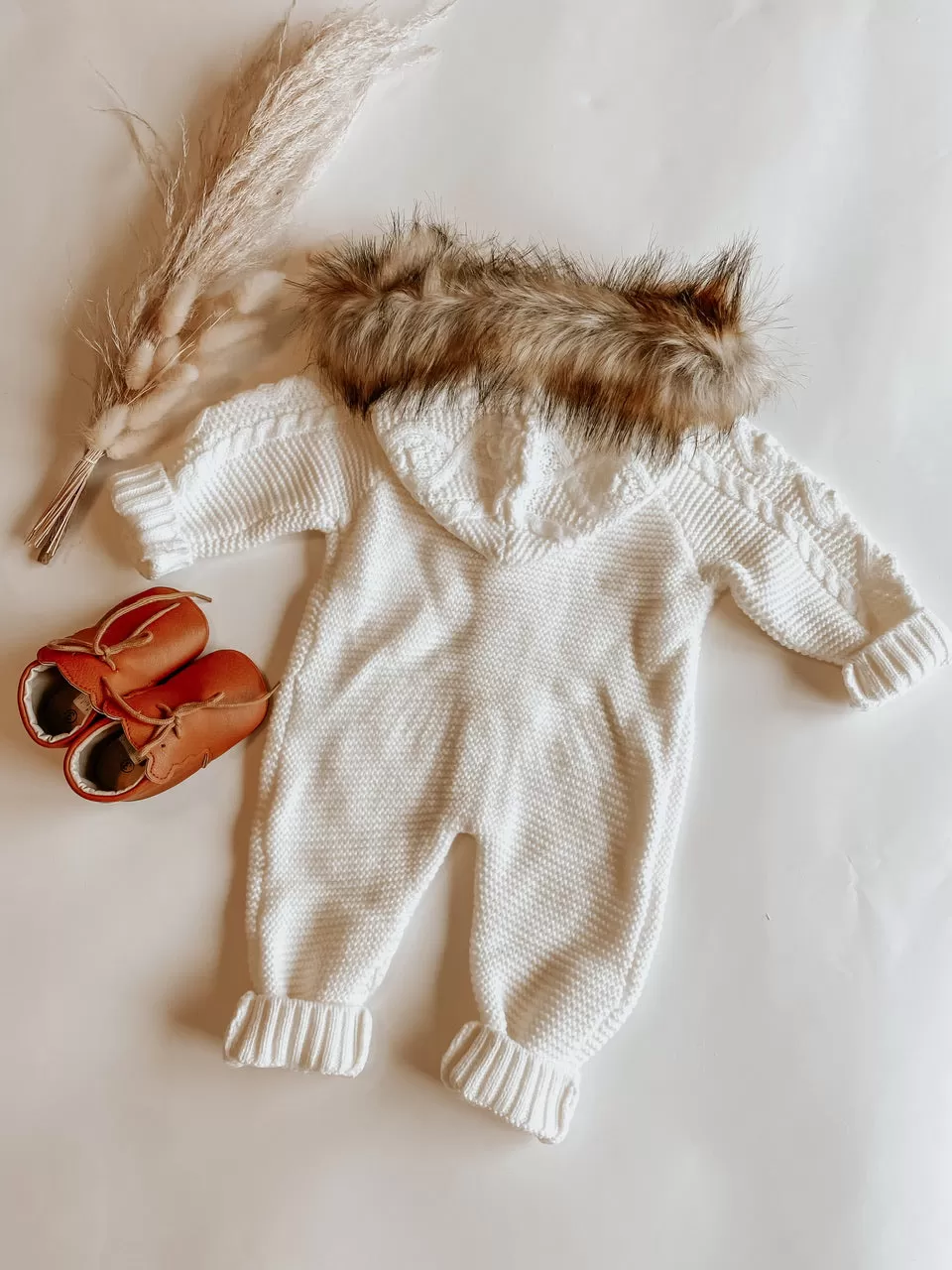 Knitted winter jumpsuit