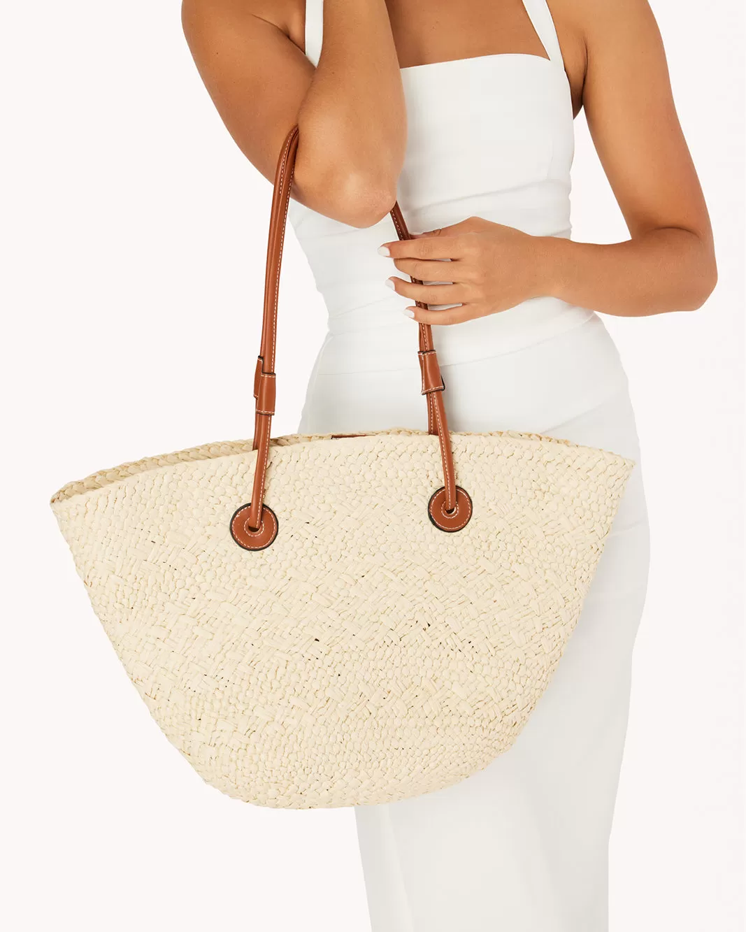 LAI TOTE BAG - NATURAL RAFFIA