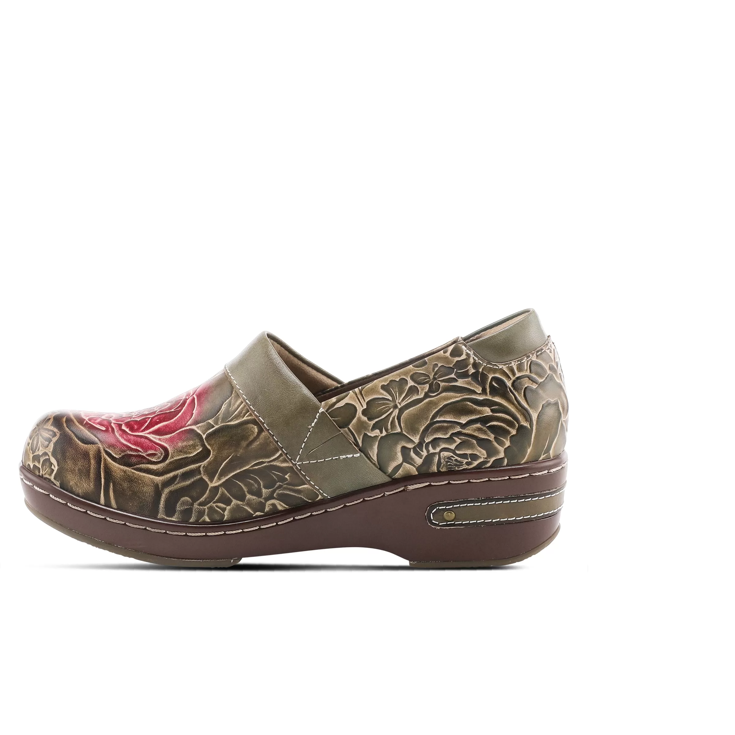 L`ARTISTE ELKAYJAY SLIP-ON CLOGS