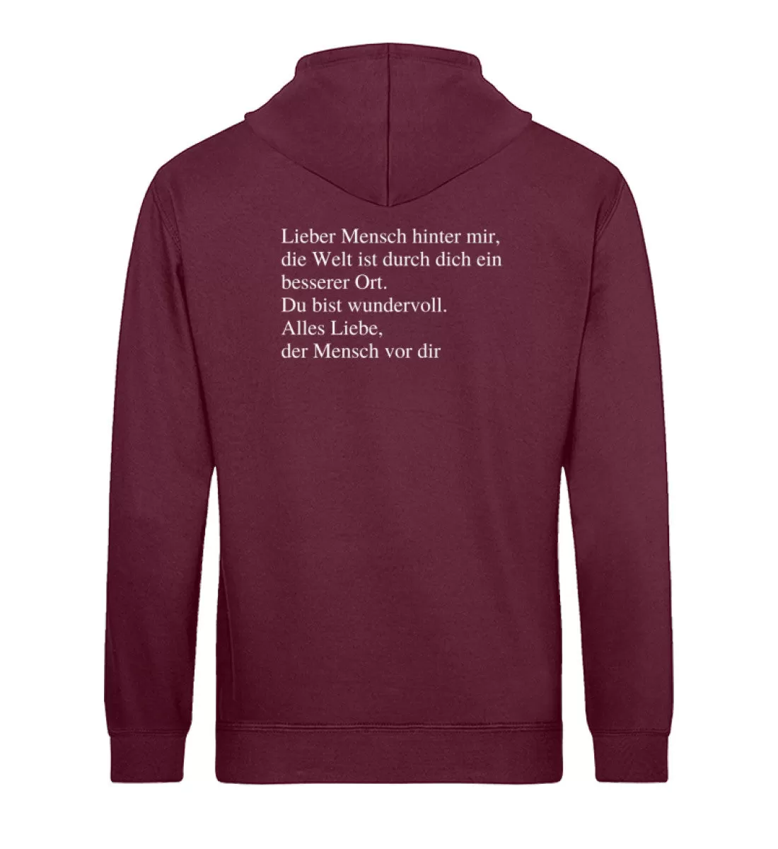 Lieber Mensch Bio Hoodie Unisex