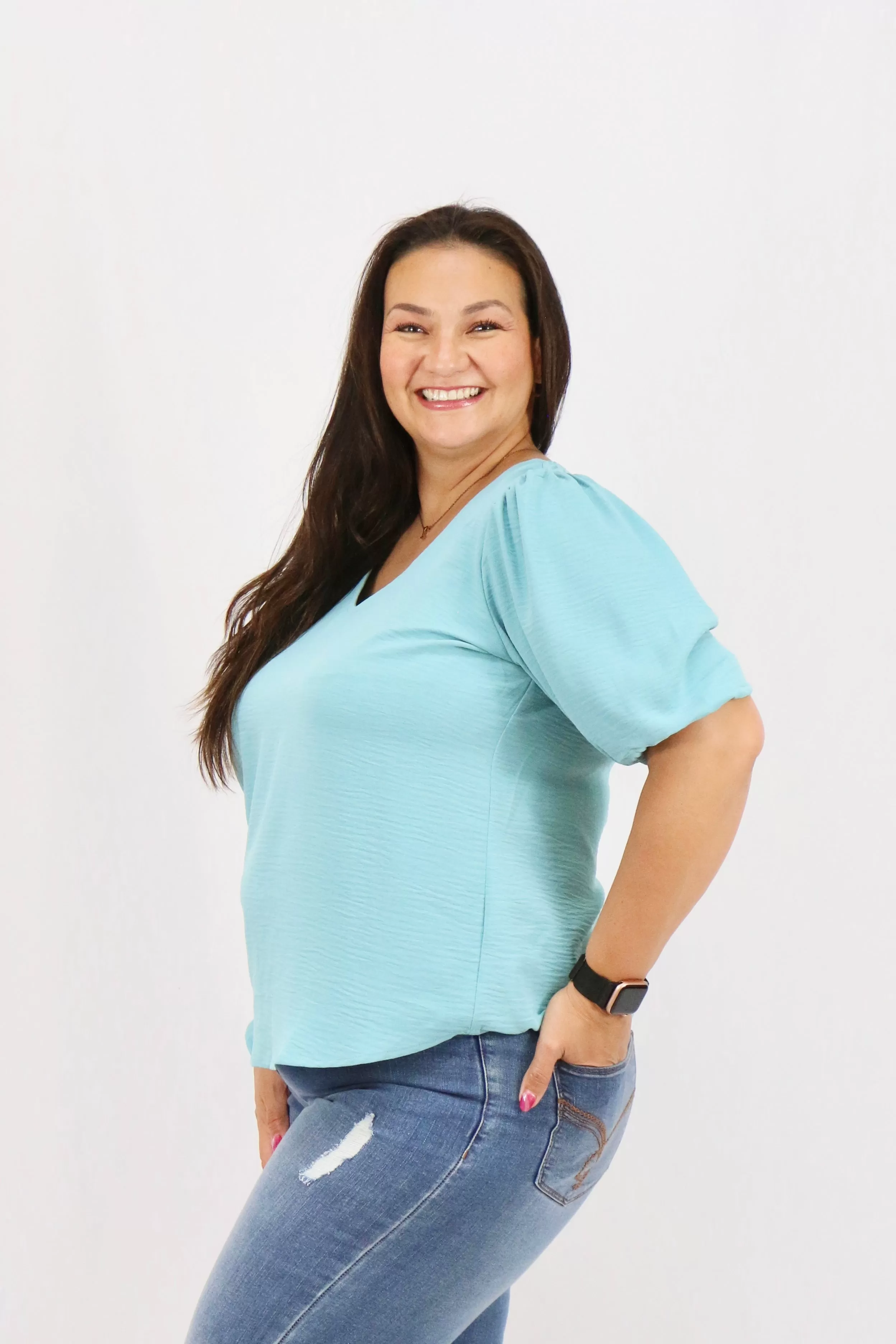 Lois Top - Teal