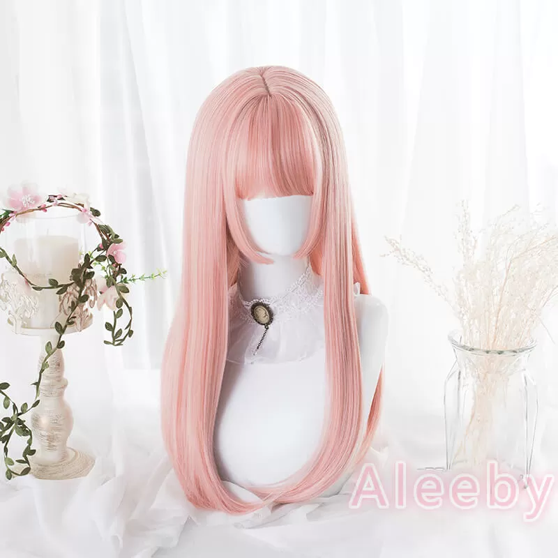 LOLITA ''PEACH PINK'' LONG STRAIGHT WIG BY02233