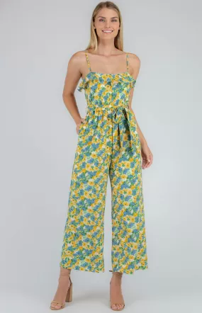 Lorita Jumpsuit - Lemon floral