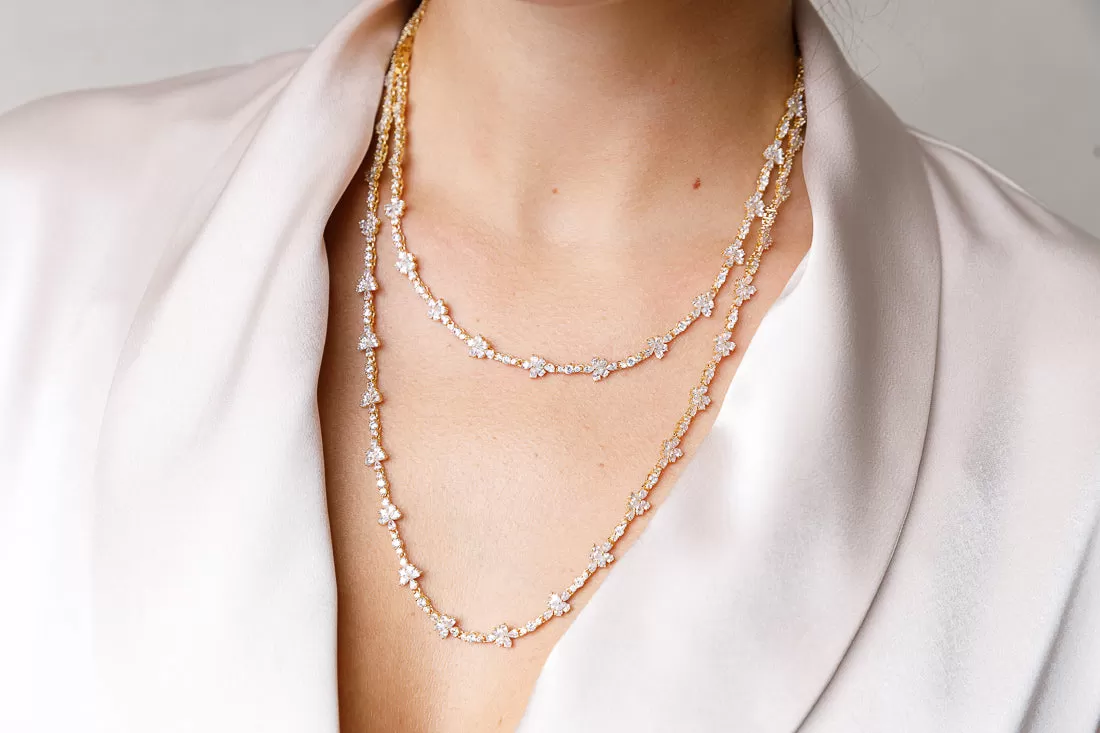 LUXE CRYSTAL TENNIS NECKLACE