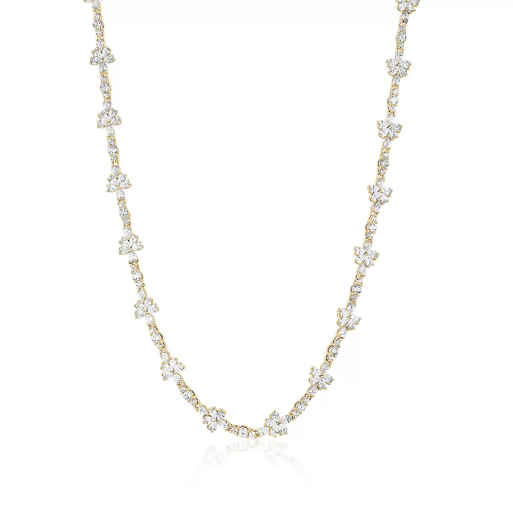 LUXE CRYSTAL TENNIS NECKLACE