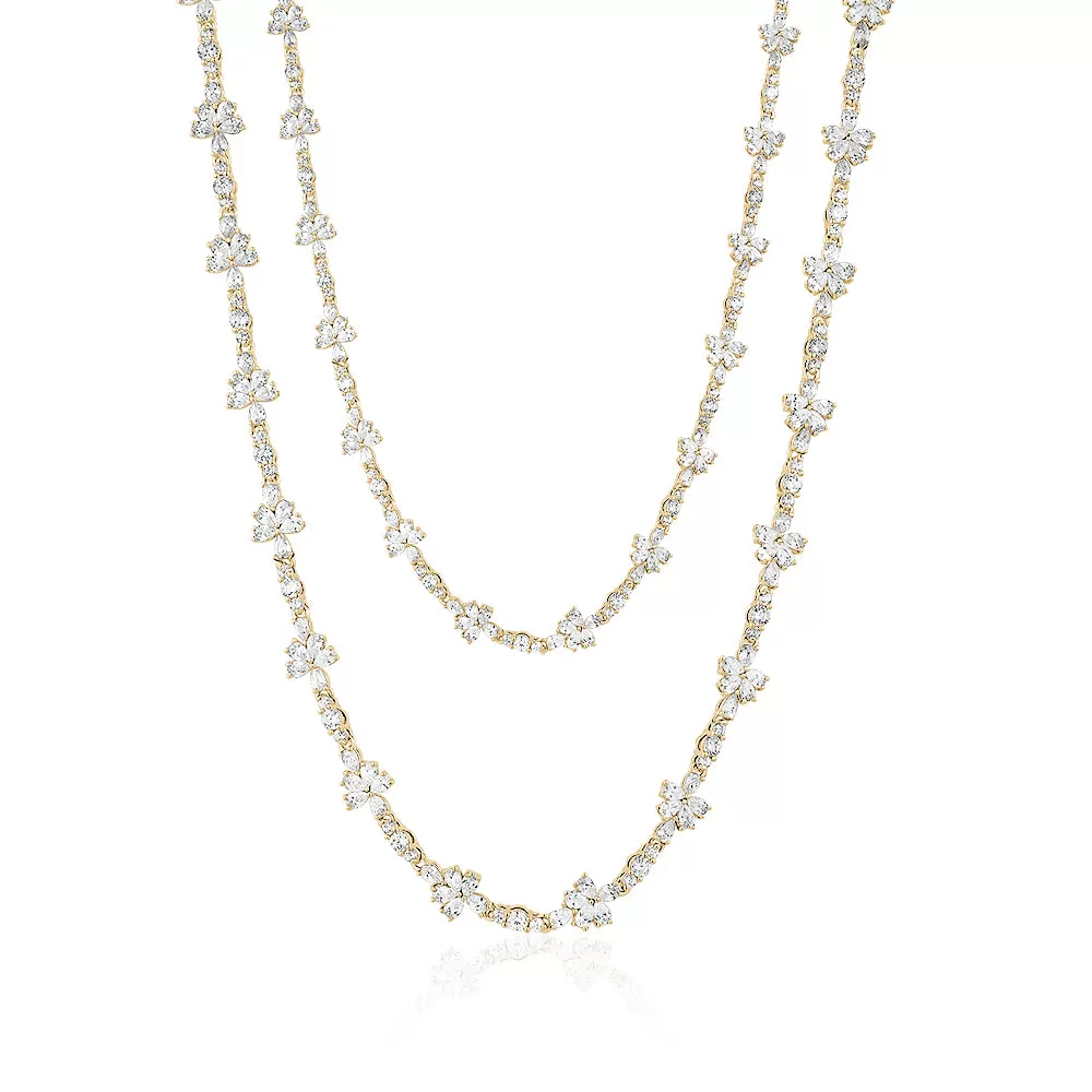 LUXE CRYSTAL TENNIS NECKLACE