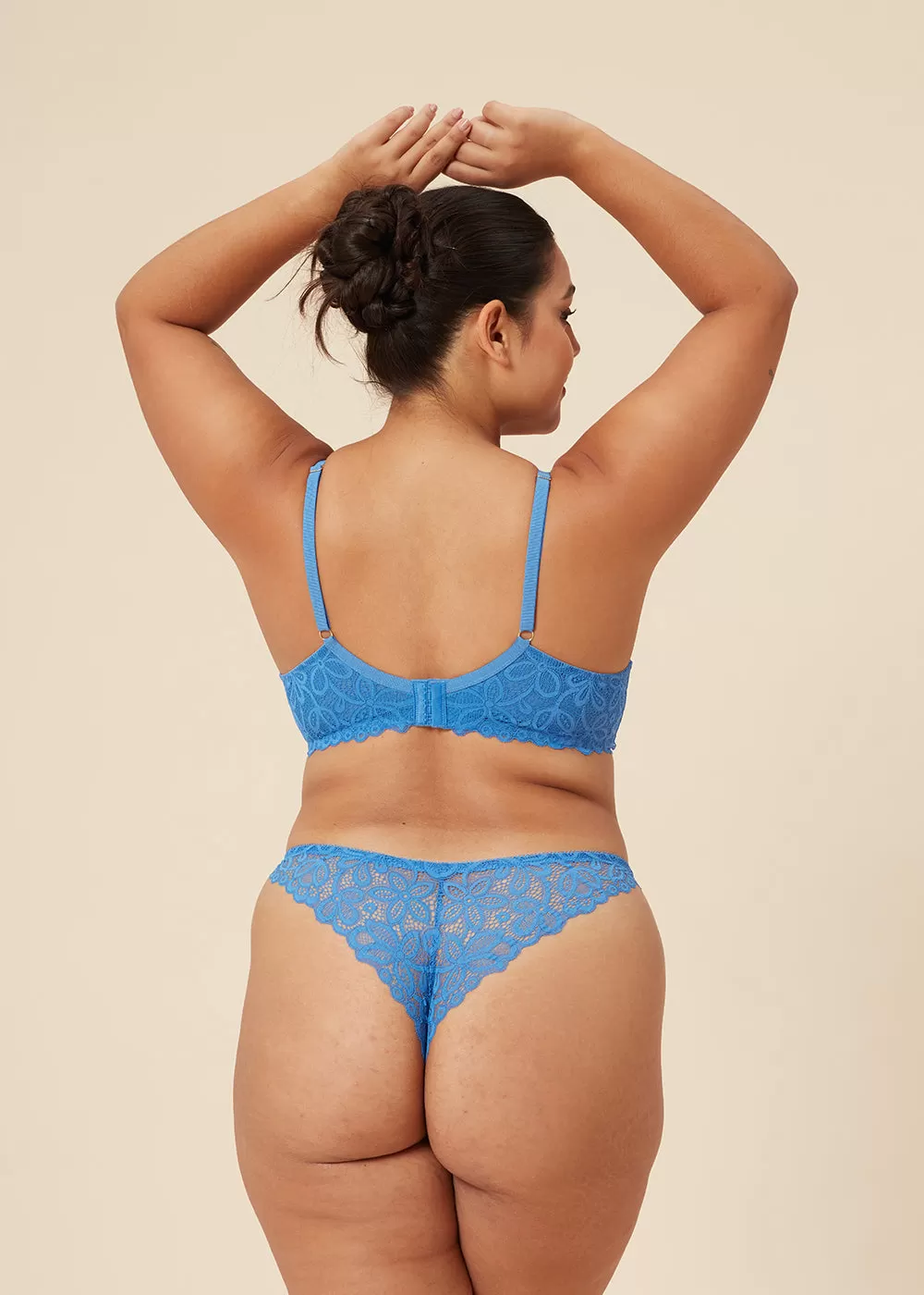 LYRA Plus Sexy Recycled Lace Push-Up Underwire Demi Bra