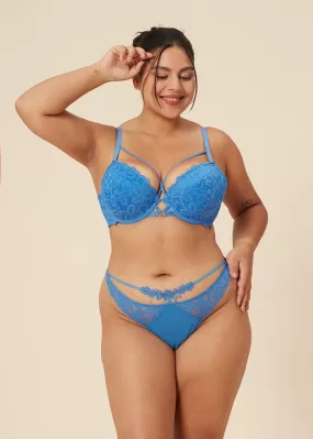 LYRA Plus Sexy Recycled Lace Push-Up Underwire Demi Bra