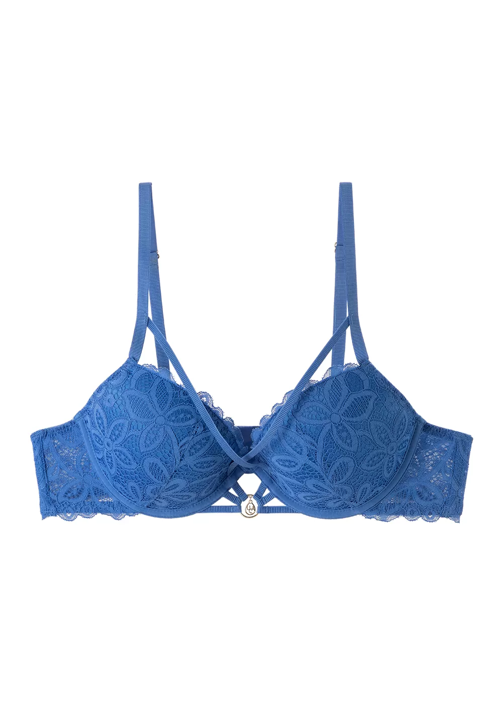 LYRA Plus Sexy Recycled Lace Push-Up Underwire Demi Bra