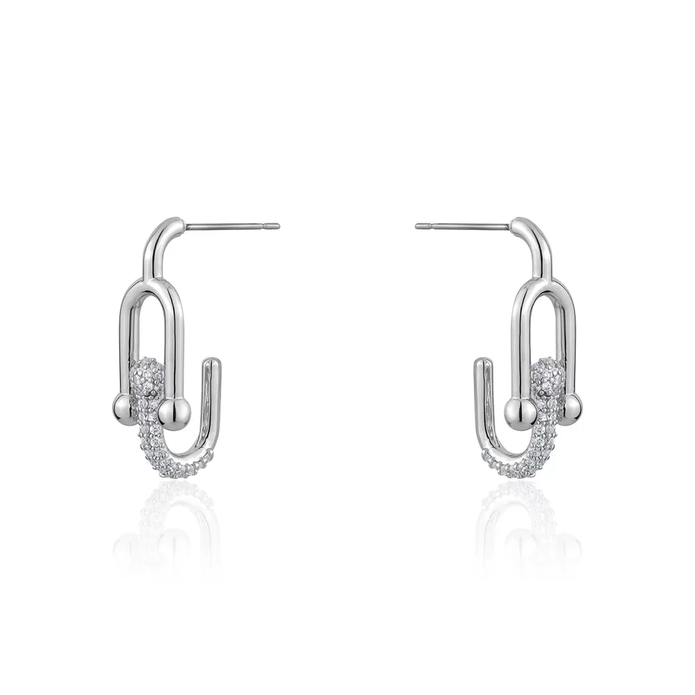 MARINA LINK CRYSTAL EARRINGS