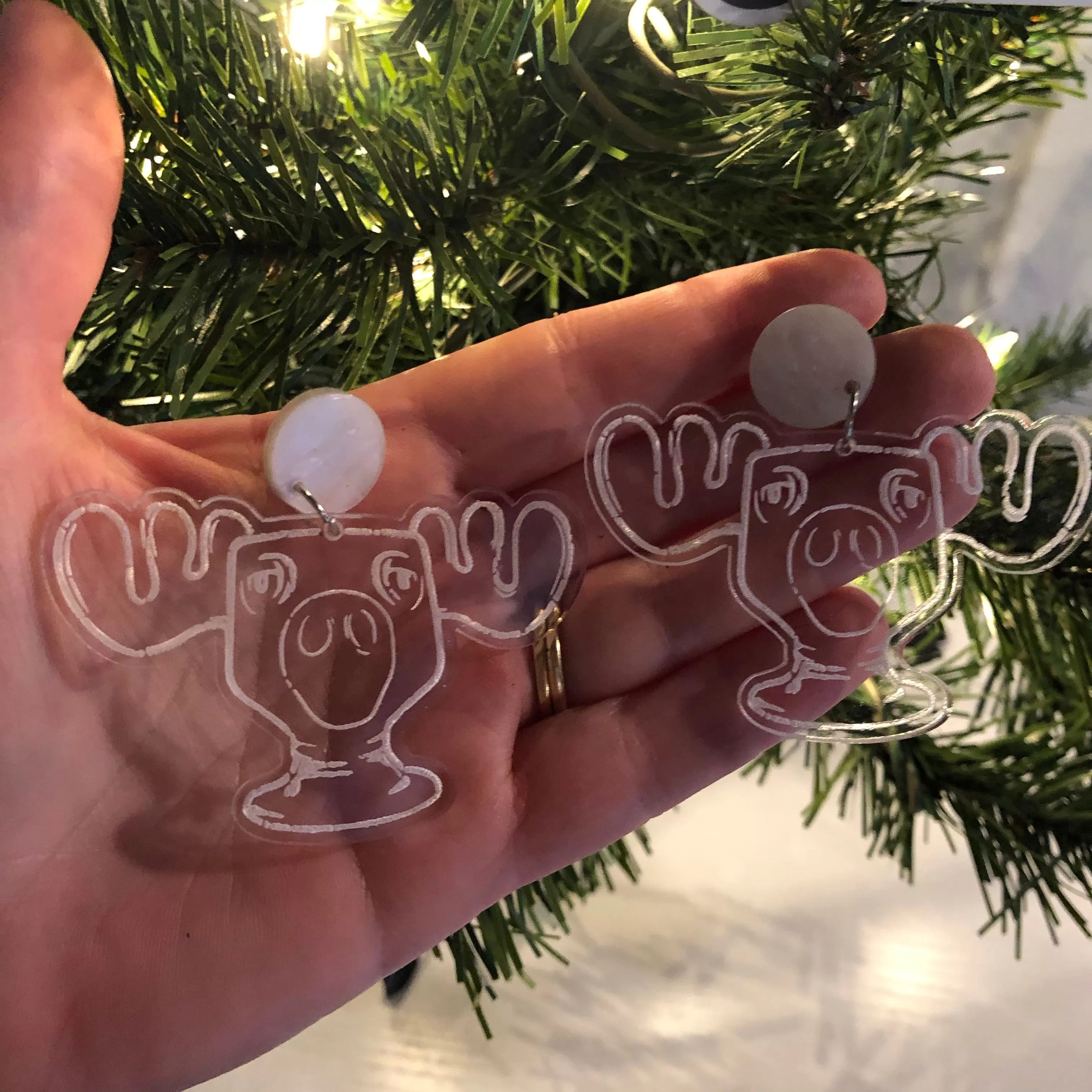 Marty the Moose Mug Dangle Earrings Christmas Vacation