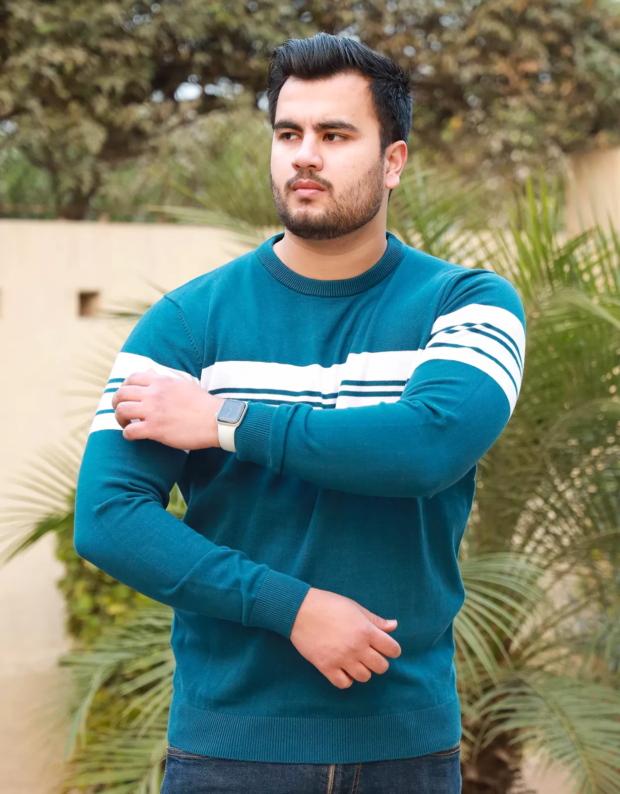 Men's Comfy Blue Sweater