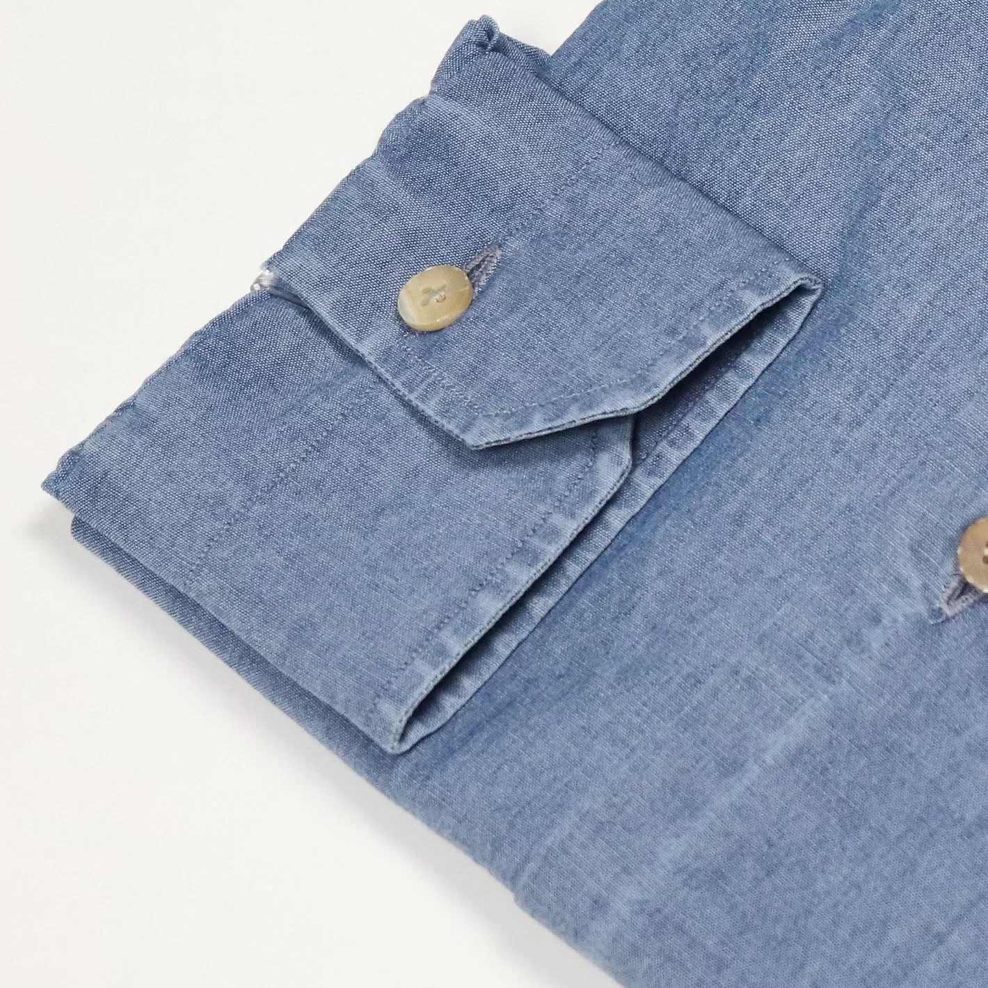 Mid Blue Chambray Cutaway Shirt