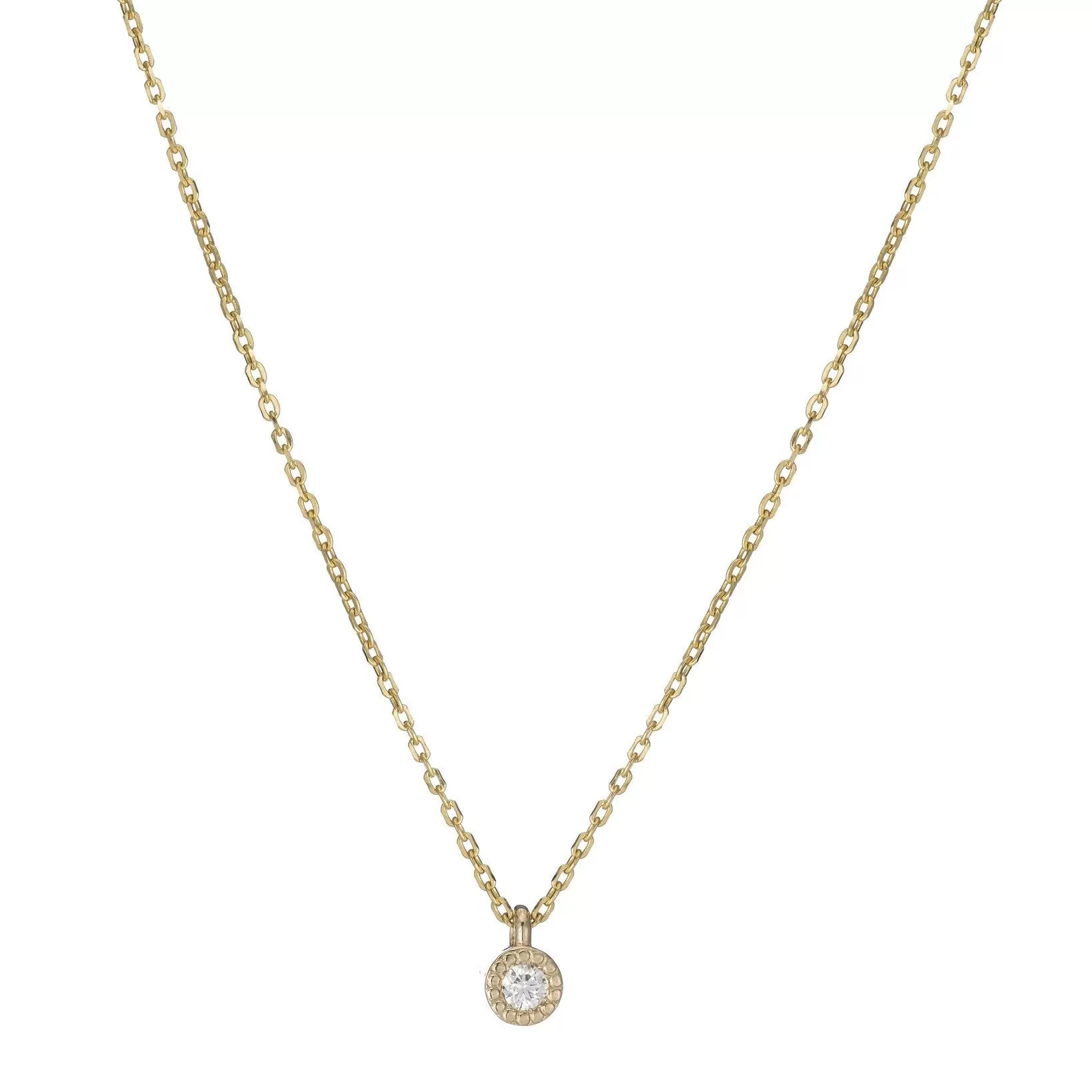 Milli Round Diamond Necklace