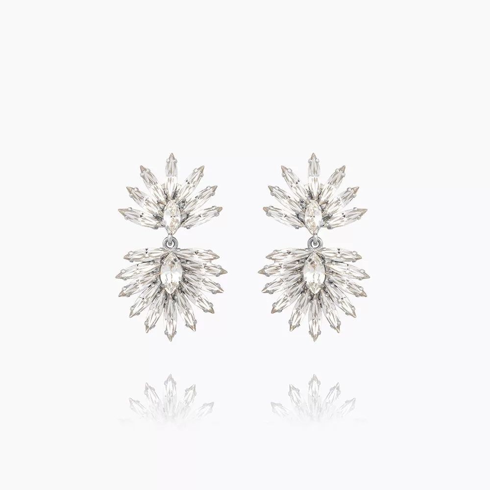 Mini Cina Earrings / Crystal