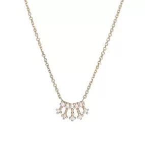 Mini Diamond Crown Necklace