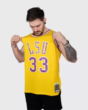 mitchell and ness LSU shaq jersey 90-91 jersey gold