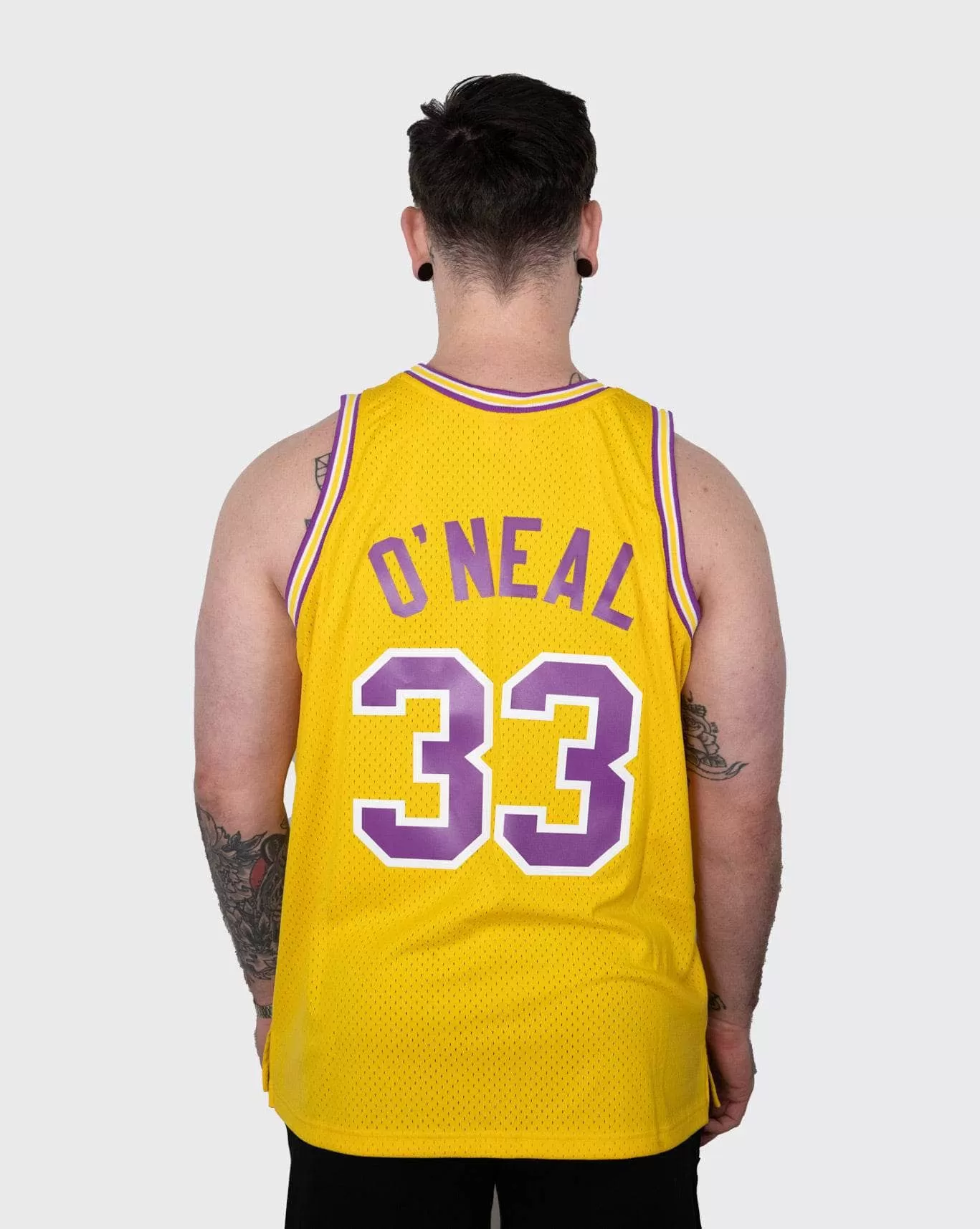 mitchell and ness LSU shaq jersey 90-91 jersey gold