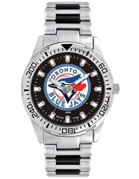 MLB Mens Toronto Blue Jays Heavy Hitter Watch - Bracelet Strap - Color Logo