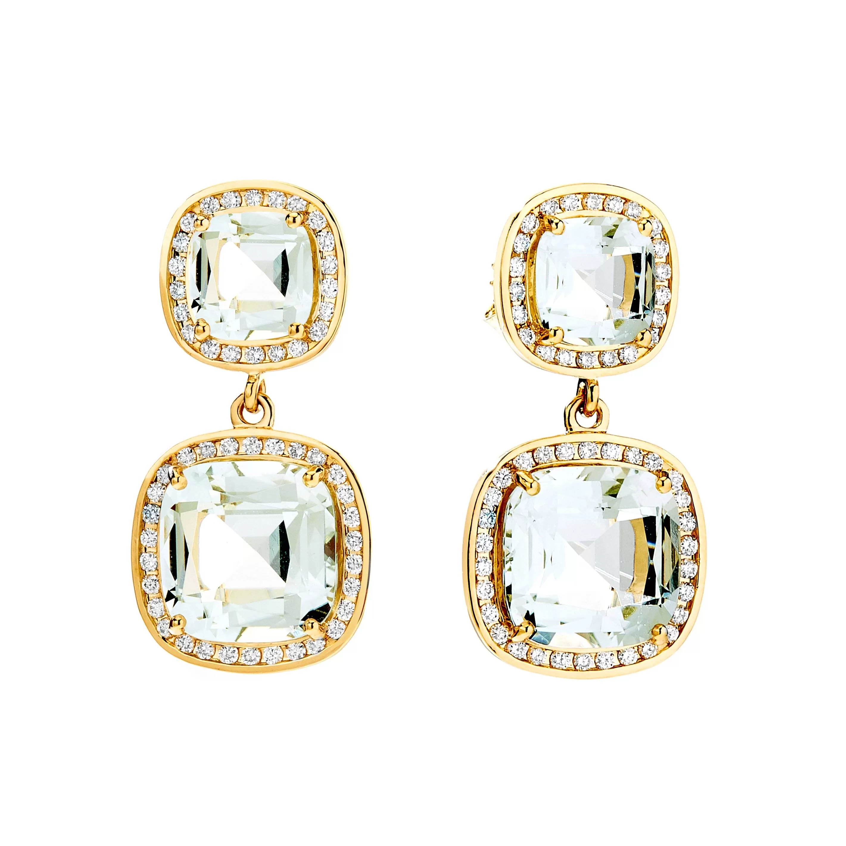 Mogul Cushion Diamond Earrings