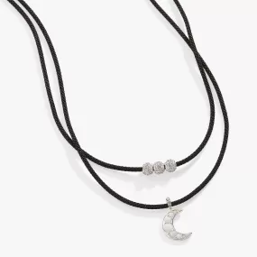 Moon   Crystal Adjustable Choker Necklace