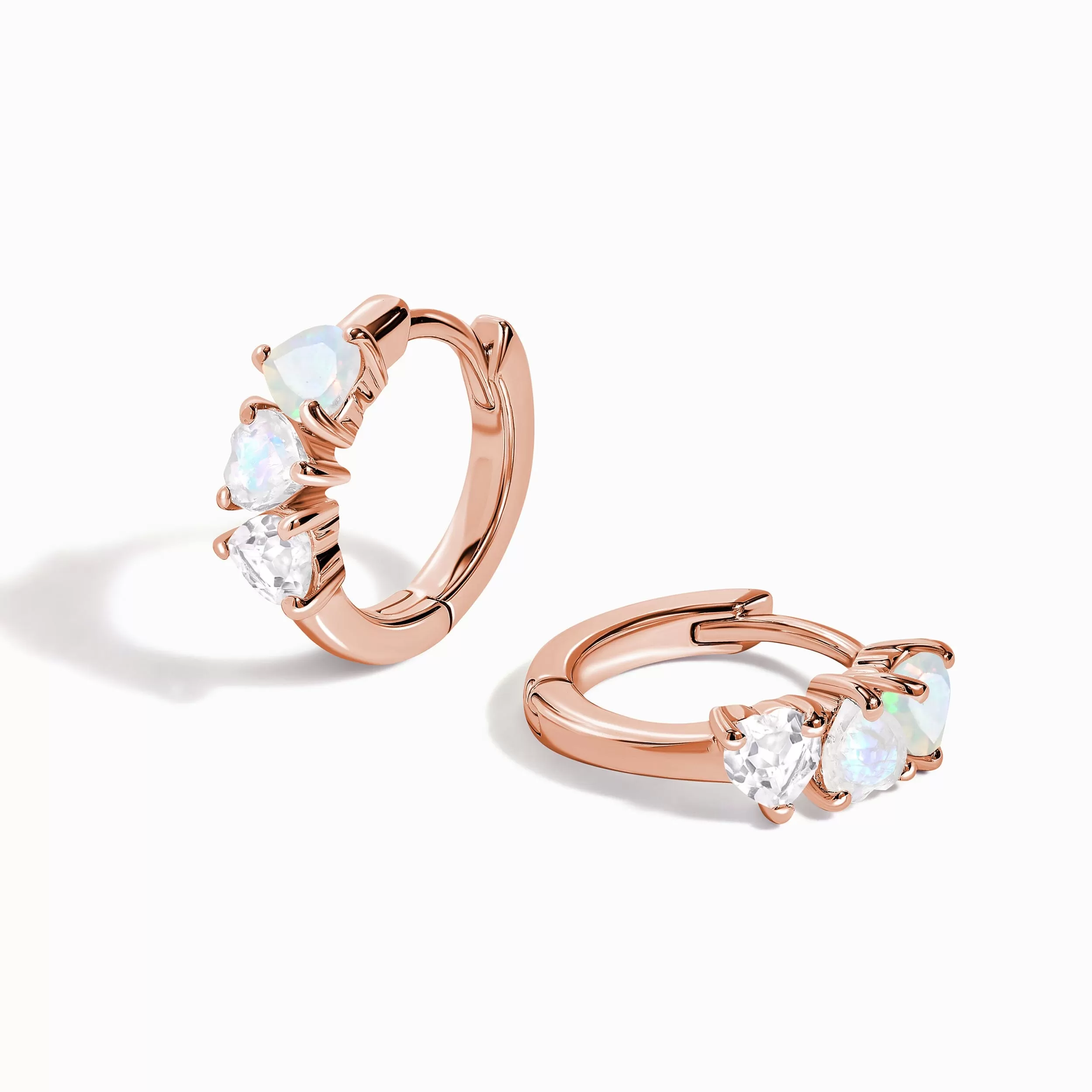 Moonstone Opal Hoops - Crush On You