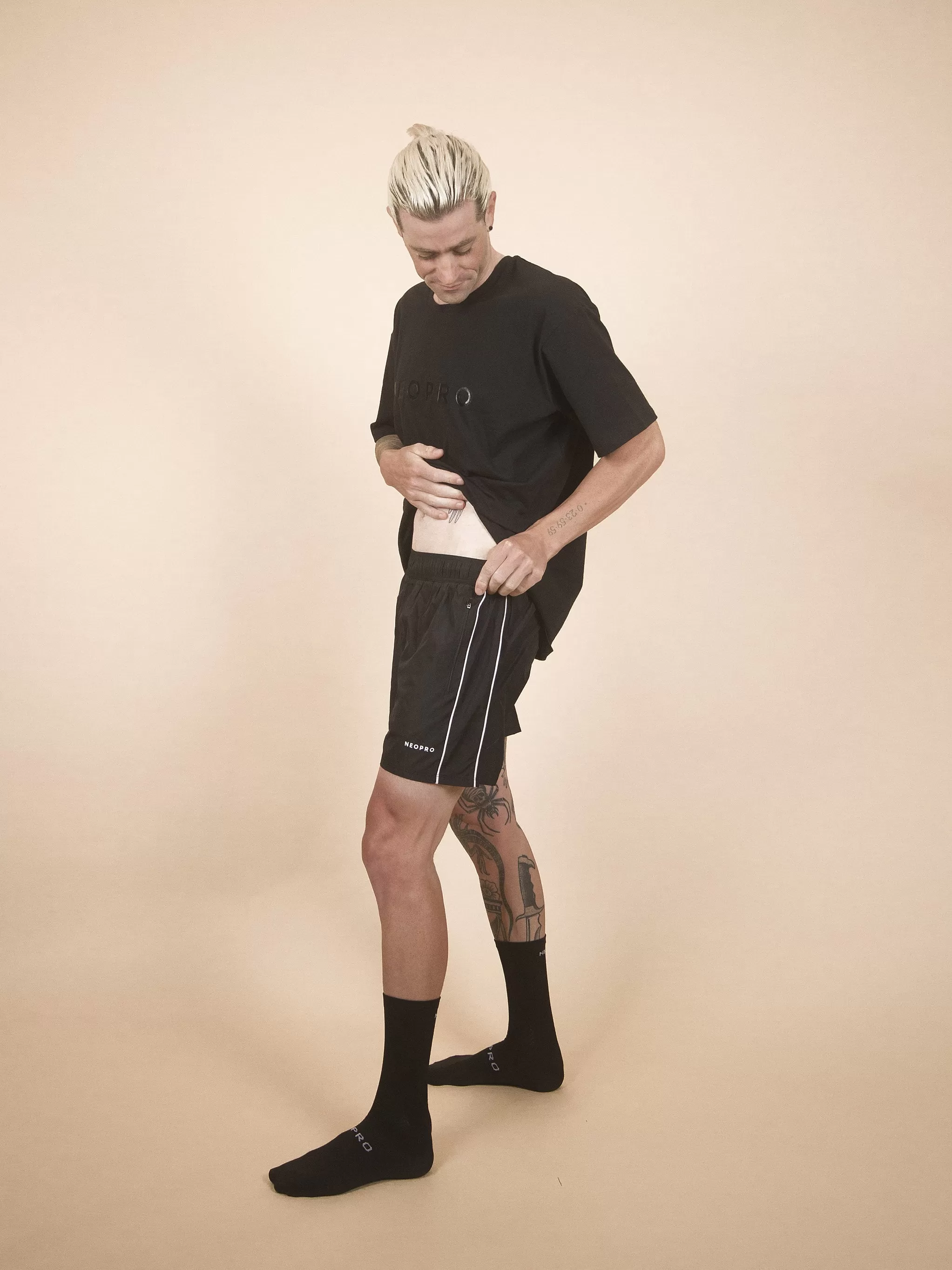 NeoPro Black Sports Shorts