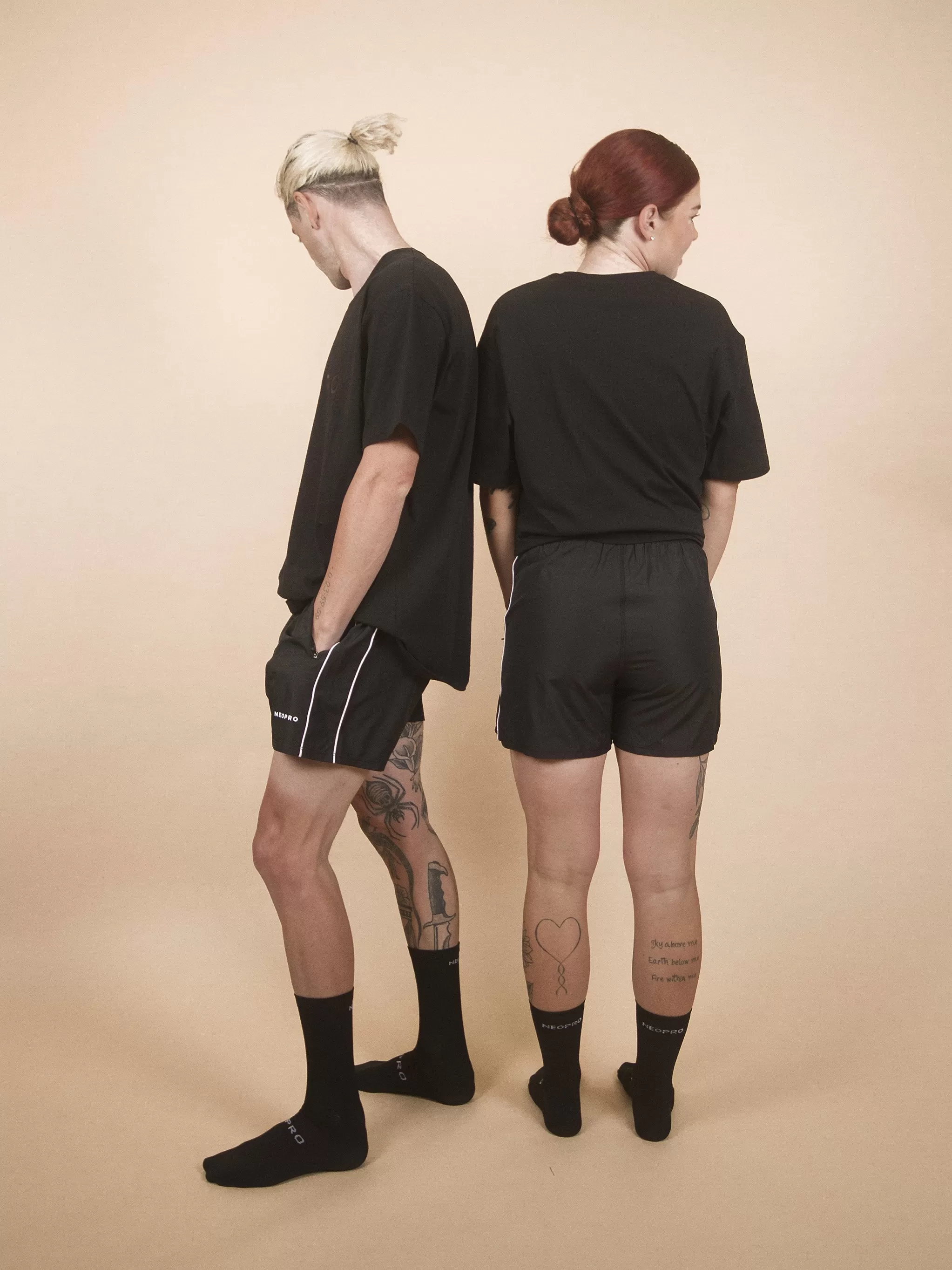 NeoPro Black Sports Shorts