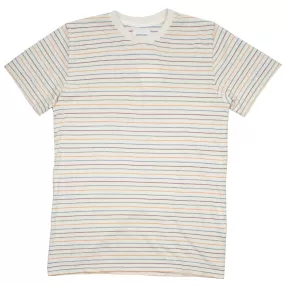 Norse Projects - Niels Mouliné Striped T-shirt - Ecru