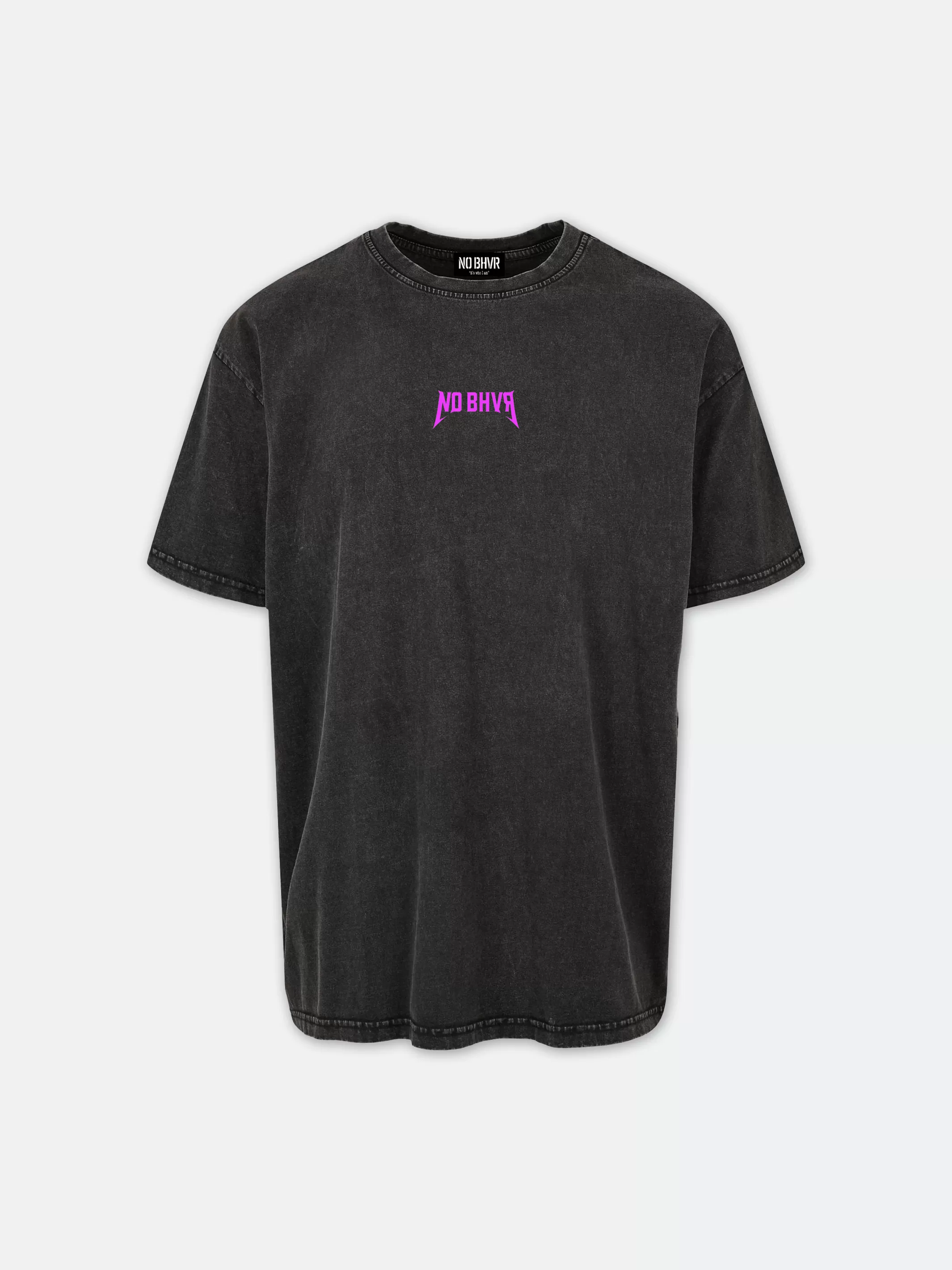 On Tour Acid Wash Pink Print Tee (Black)