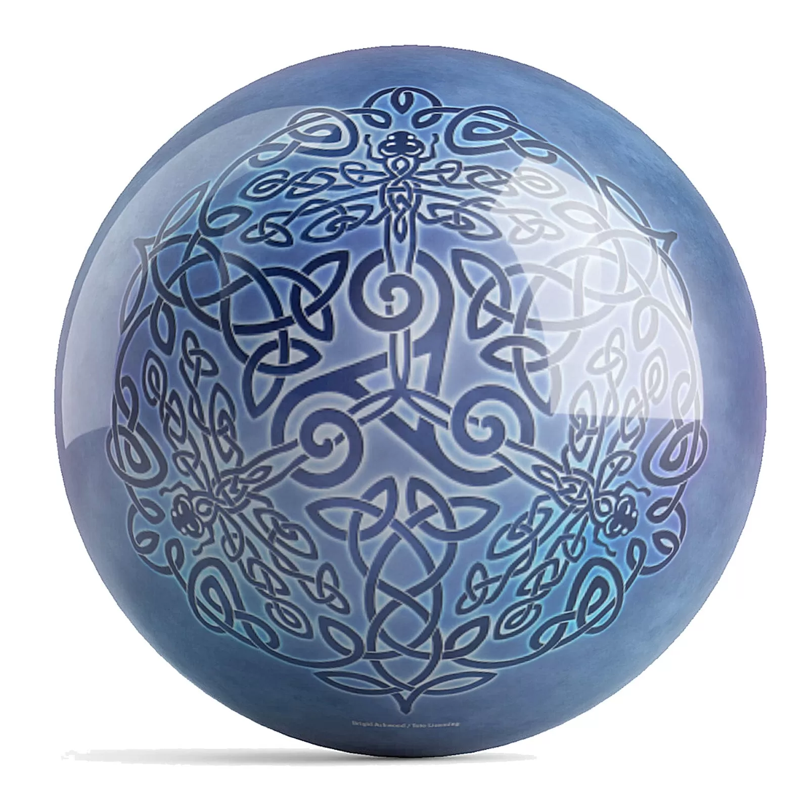 OnTheBallBowling Celtic Dragonfly Ball Bowling Ball by Brigid Ashwood