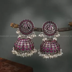 Oxidized Jhumka - 1082