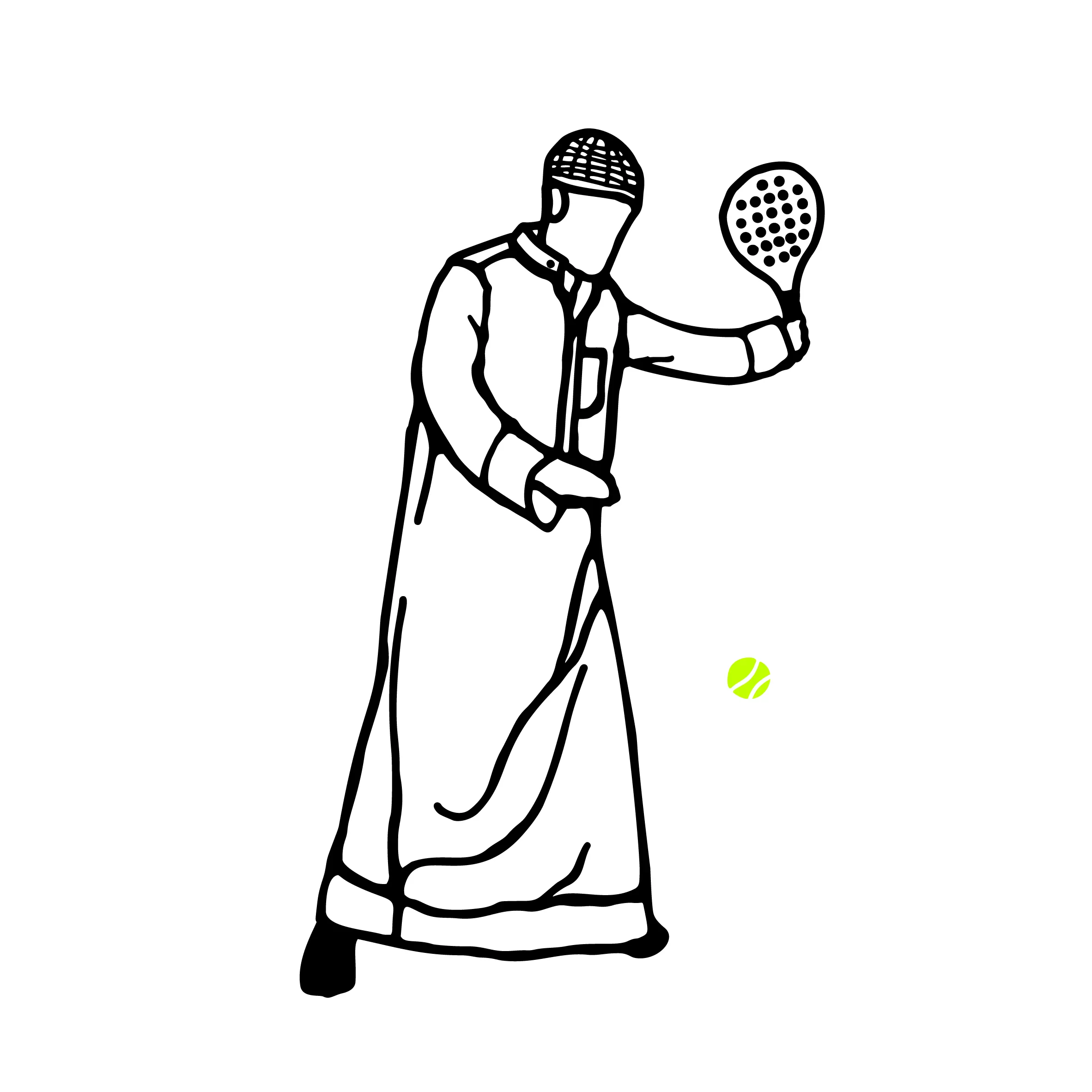 Padel dishdasha (Regular T-shirt)